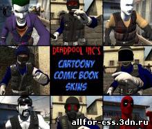 cartoony comic 2 book skins