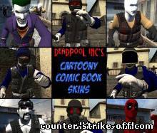 cartoony comic 2 book skins